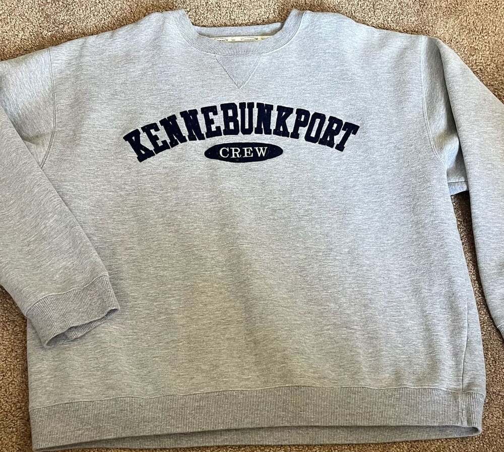 Vintage Blackwater Bay Kennebunkport Crew Sweatshirt Gray XL